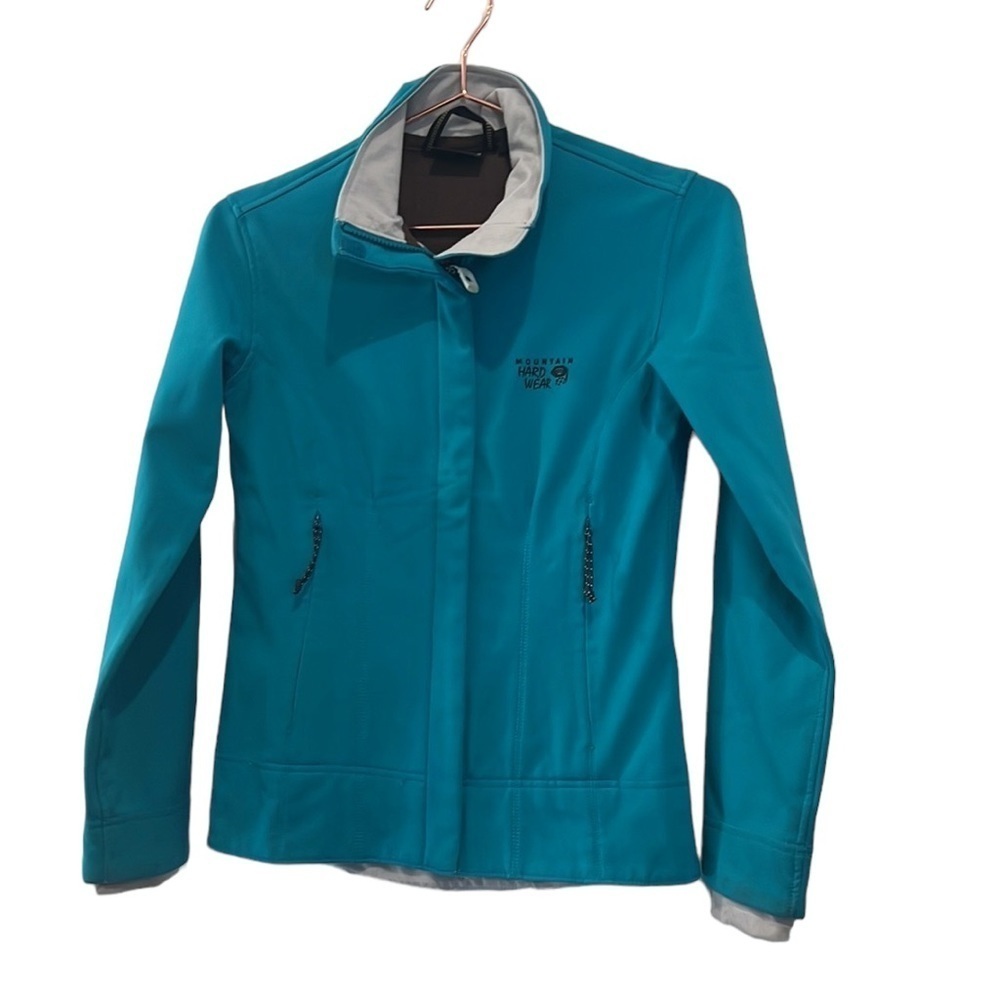 Mountain Hardwear Teal Soft Shell Fleece Jacket